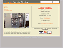 Tablet Screenshot of electriccitywa.com